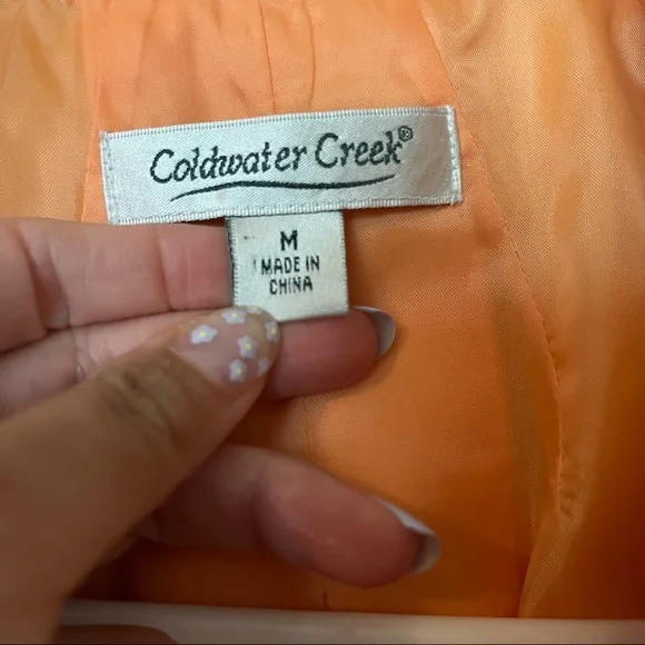 Linen Blend Jacket - Orange - Picture 2 of 6
